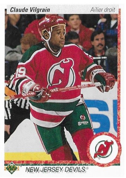 Vilgrain, Claude / 1990-91 New Jersey Devils / Upper Deck #250 / Canadian
