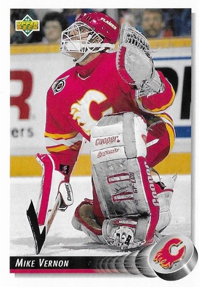 Vernon, Mike / 1992-93 Calgary Flames / Upper Deck #112