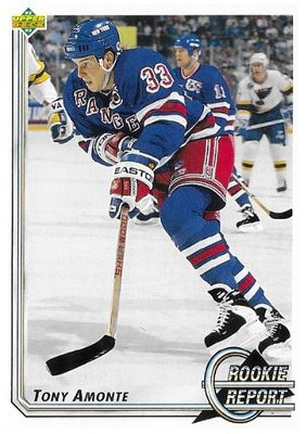 Amonte, Tony / 1992-93 New York Rangers / Upper Deck #359