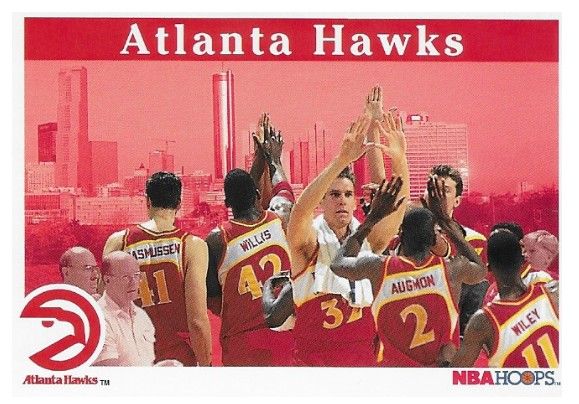 Atlanta Hawks / 1992-93 Team Card / Hoops #266