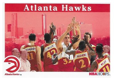 Atlanta Hawks / 1992-93 Team Card / Hoops #266