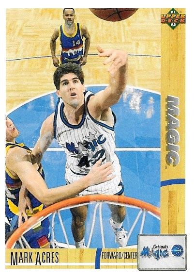 Acres, Mark / 1991-92 Orlando Magic / Upper Deck #201