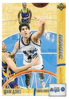 Acres, Mark / 1991-92 Orlando Magic / Upper Deck #201