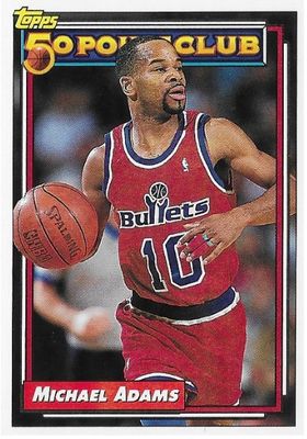 Adams, Michael / 1992-93 Washington Bullets / Topps #206