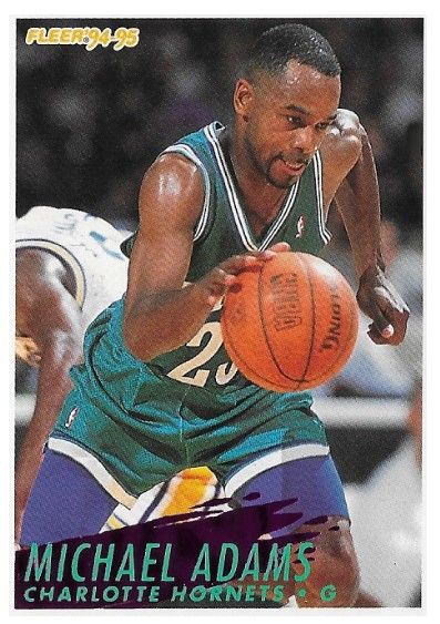 Adams, Michael / 1994-95 Charlotte Hornets / Fleer #253