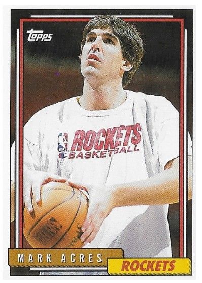 Acres, Mark / 1992-93 Houston Rockets / Topps #380