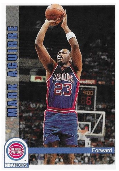 Aguirre, Mark / 1992-93 Detroit Pistons / Hoops #62
