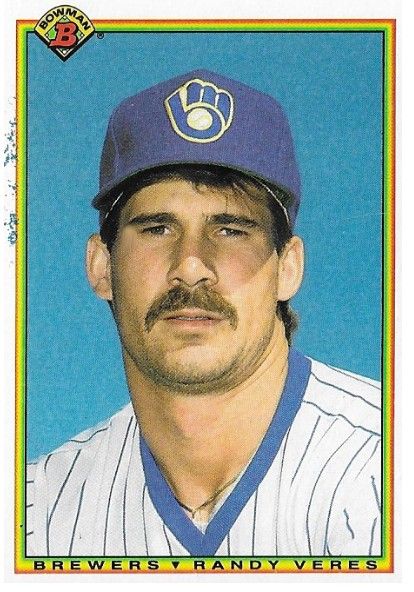 Veres, Randy / 1990 Milwaukee Brewers / Bowman #390