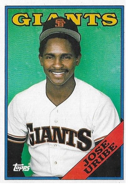 Uribe, Jose / 1988 San Francisco Giants / Topps #302