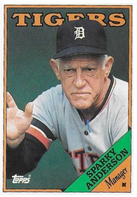 Anderson, Sparky / 1988 Detroit Tigers / Topps #14