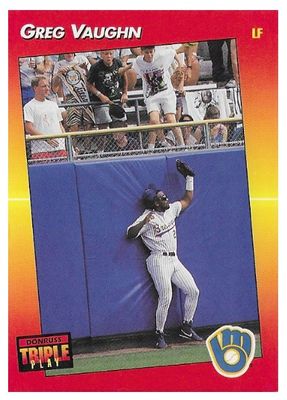 Vaughn, Greg / 1992 Milwaukee Brewers / Triple Play #122