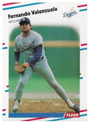 Valenzuela, Fernando / 1988 Los Angeles Dodgers / Fleer #528