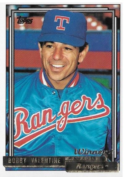 Valentine, Bobby / 1992 Texas Rangers / Topps #789