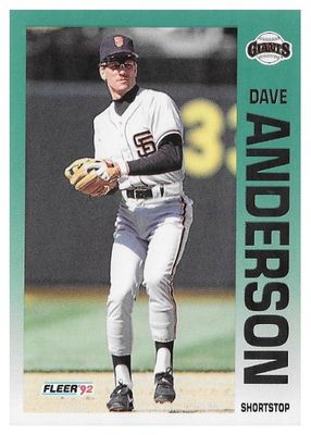 Anderson, Dave / 1992 San Francisco Giants / Fleer #625