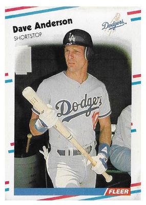 Anderson, Dave / 1988 Los Angeles Dodgers / Fleer #508