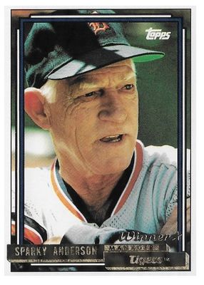 Anderson, Sparky / 1992 Detroit Tigers / Topps #381