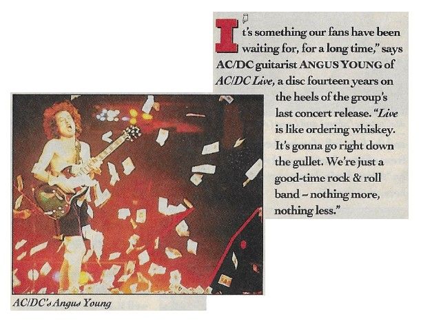 AC/DC / AC/DC's Angus Young / 1992