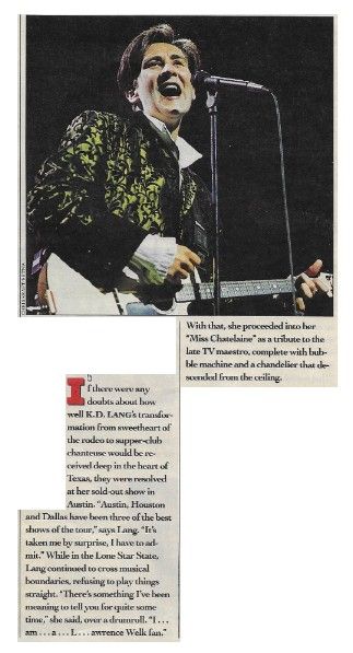 Lang, K.D. / Austin, TX / 1992