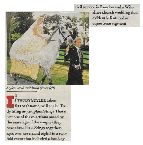 Sting / Styler, Steed and Sting / 1992