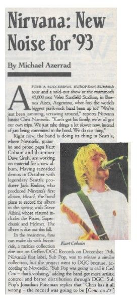 Nirvana / Nirvana: New Noise for '93 / 1993