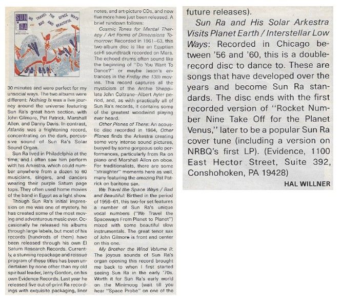 San Ra / We Travel the Space Ways--Bad and Beautiful / 1992