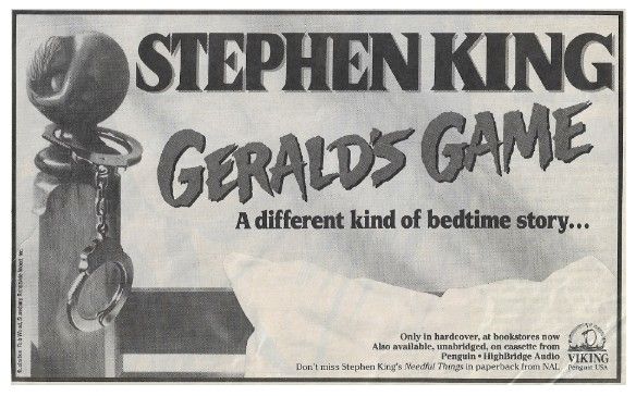 King, Stephen / Gerald's Game / 1992