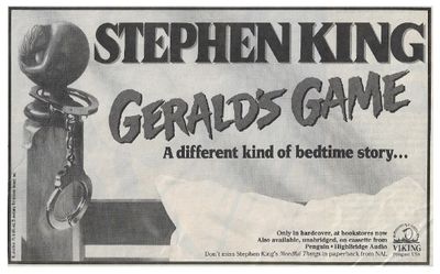 King, Stephen / Gerald's Game / 1992