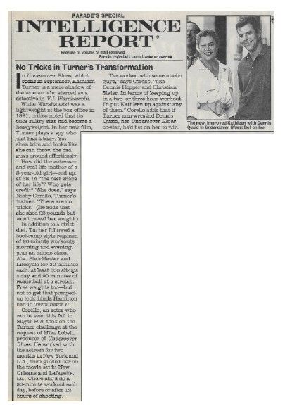 Turner, Kathleen / No Tricks in Turner's Transformation / 1993