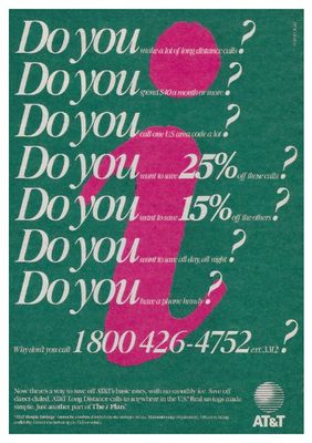 AT + T / Do You? / 1993