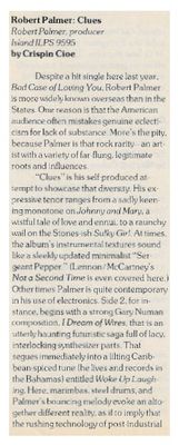 Palmer, Robert / Clues / 1980