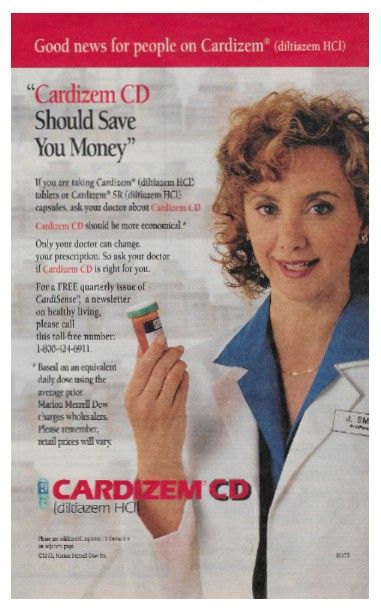 Cardizem CD / Cardizem CD Should Save You Money / 1993
