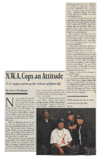 N.W.A. / N.W.A. Cops An Attitude / 1989