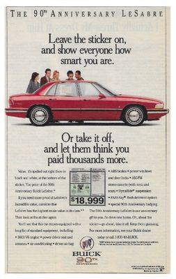 Buick / The 90th Anniversary LeSabre / 1993