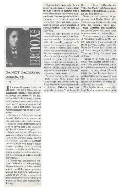 Jackson, Janet / Rhythm Nation / 1989