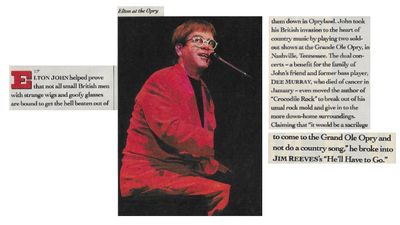 John, Elton / Nashville, TN--Dee Murray Tribute / 1992