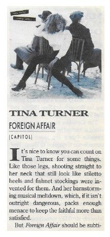 Turner, Tina / Foreign Affair / 1989