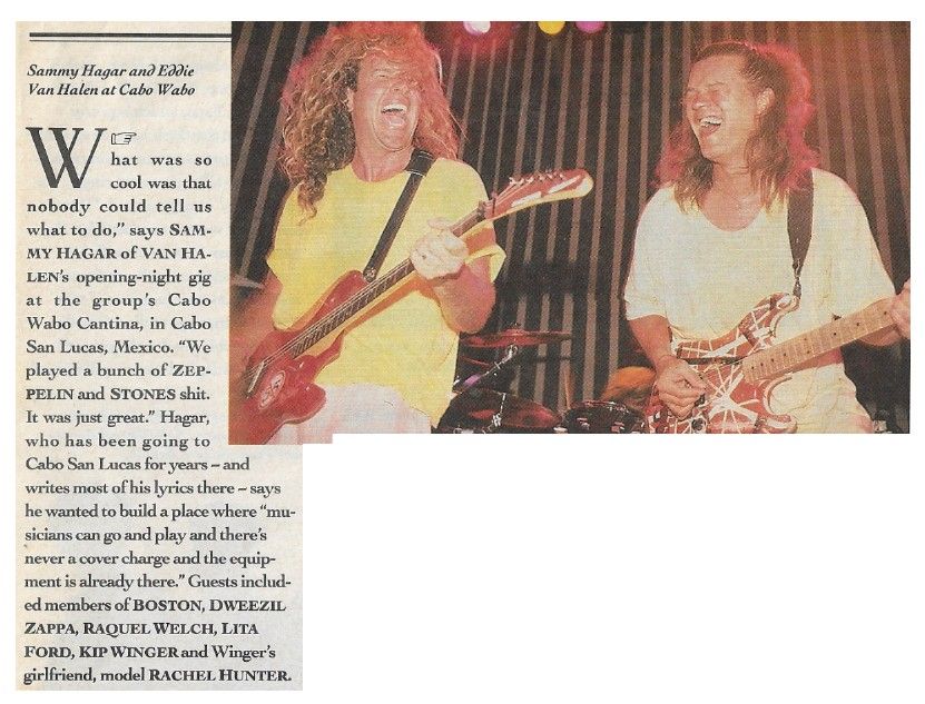 Van Halen / Cabo San Lucas, Mexico / 1990