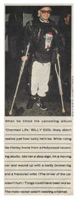 Idol, Billy / Badly Broken Leg / 1990