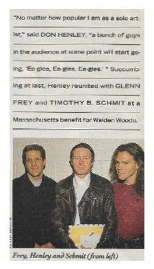 Eagles / Walden Woods Benefit / 1990