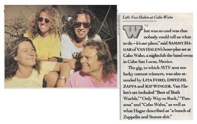 Van Halen / Van Halen at Cabo Wabo / 1990