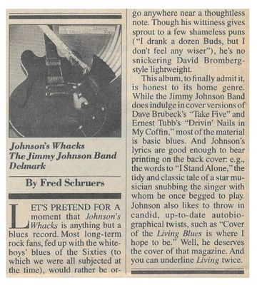 Johnson, Jimmy (Band) / Johnson's Whacks / 1980