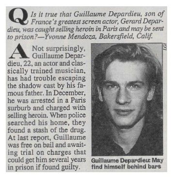 Depardieu, Guillaume / May Find Himself Behind Bars / 1993