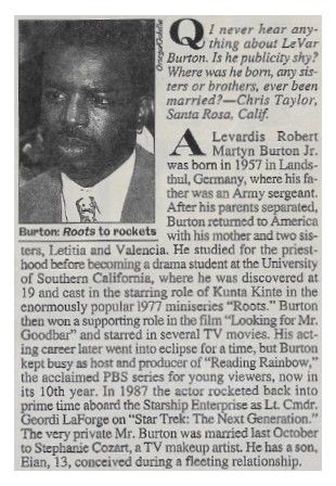 Burton, LeVar / Roots to Rockets / 1993