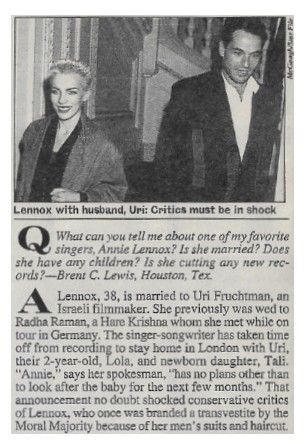 Lennox, Annie / Critics Must Be in Shock / 1993