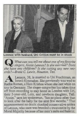 Lennox, Annie / Critics Must Be in Shock / 1993