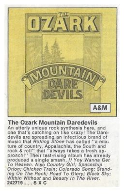 Ozark Mountain Daredevils / The Ozark Mountain Daredevils / 1974