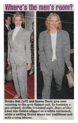 Davis, Geena--Deidre Hall / Where's the Men's Room? / 1993