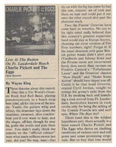 Pickett, Charlie / Live at The Button / 1982