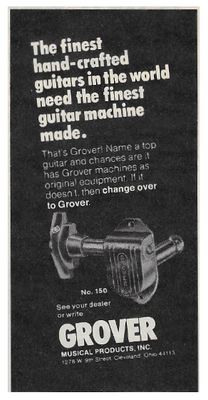 Grover / The Finest Hand-Crafted Guitars / 1979