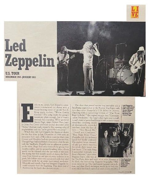 Led Zeppelin / U.S. Tour December 1968-January 1969